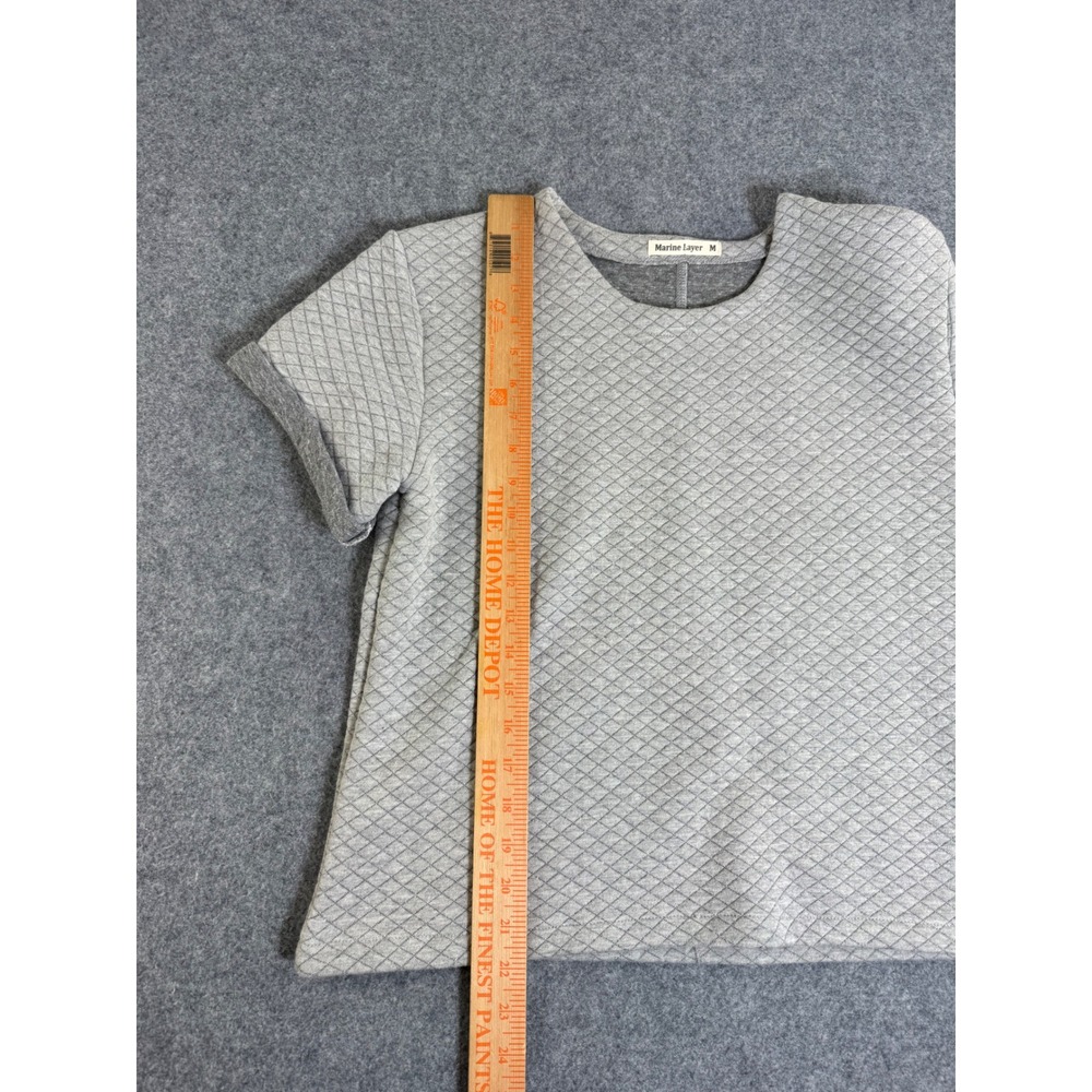 Marine Layer Grey Corbet Quilted Two Piece Set Top and Skirt Womens Size M - Picture 3 of 10